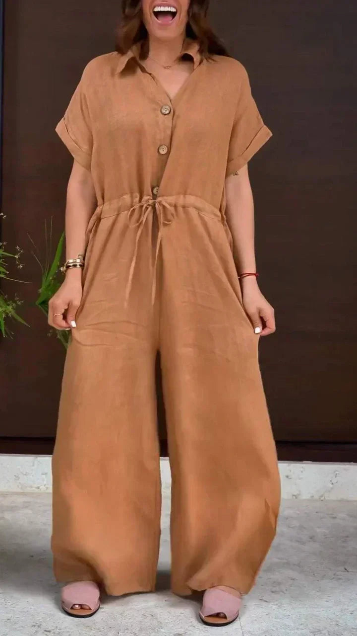 Casual Linen Jumpsuit