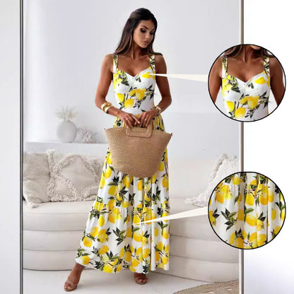 Women's Elegant Long Dress With Print