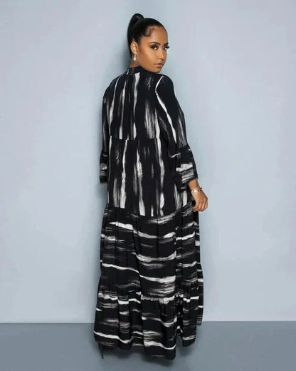 Printed Casual Maxi Dress