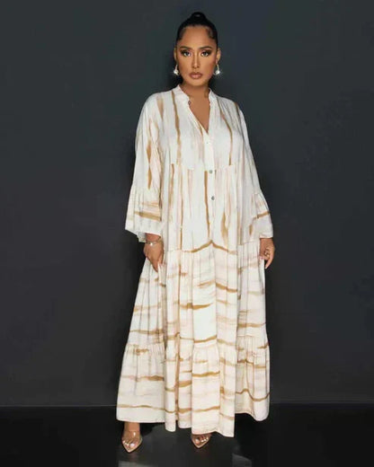 Printed Casual Maxi Dress