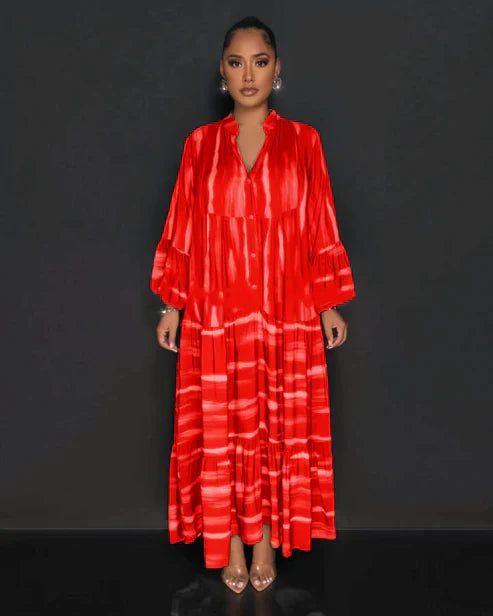 Printed Casual Maxi Dress