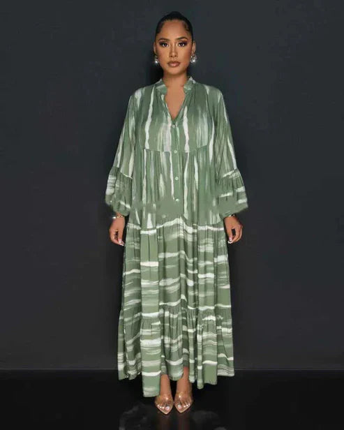Printed Casual Maxi Dress