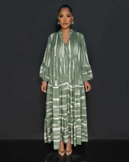 Printed Casual Maxi Dress