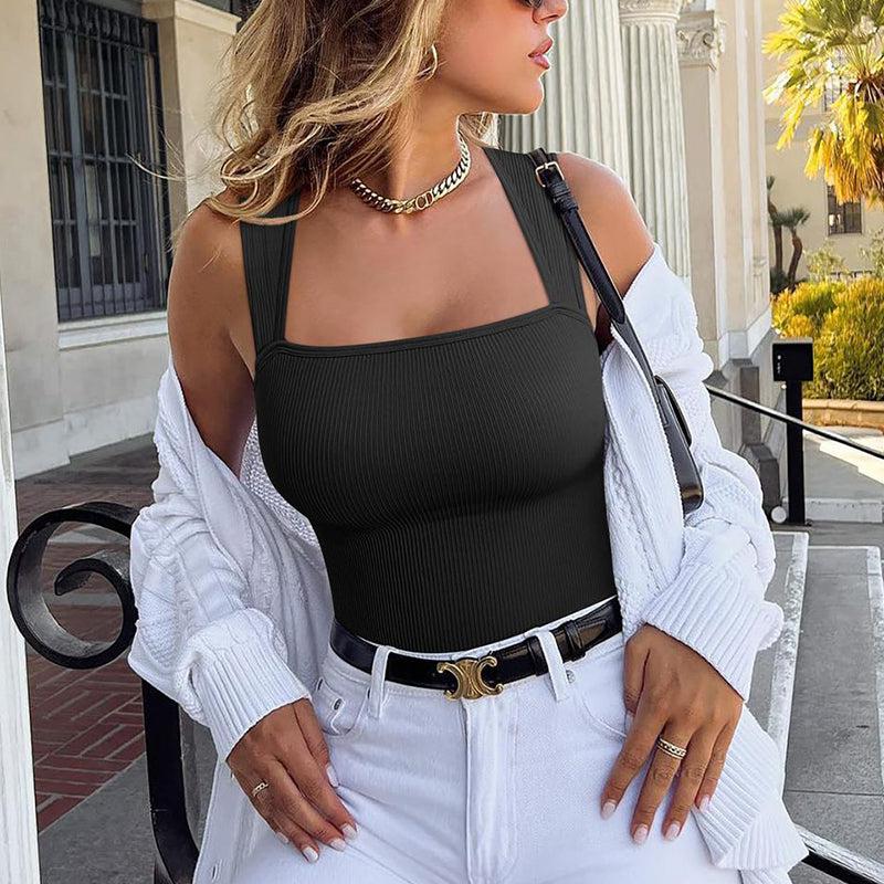 Sleeveless Tummy Tops Bodysuits
