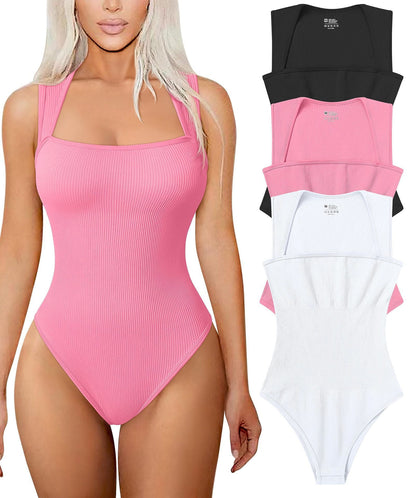 Sleeveless Tummy Tops Bodysuits