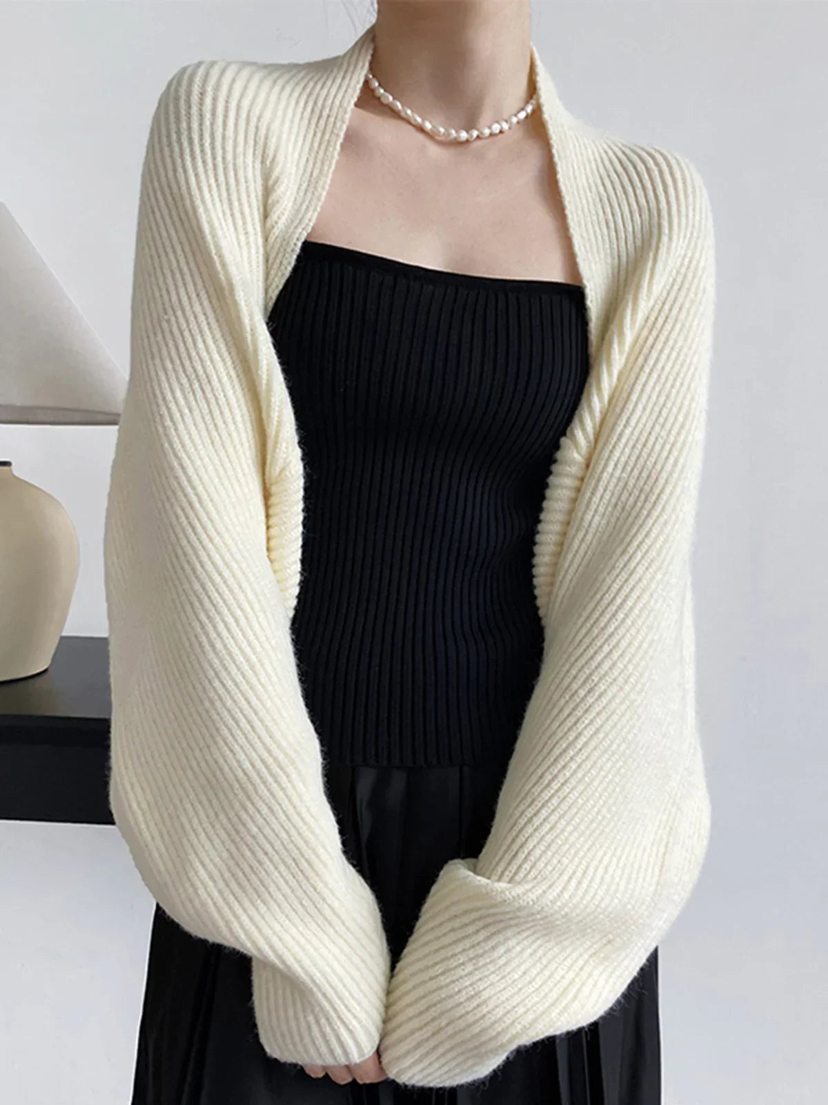 Open-Front Sweater